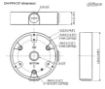 Obrázek Dahua PFA137, instalační krabice pod dome kamery