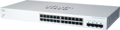 Obrázek Cisco switch CBS220-24T-4G (24xGbE,4xSFP,fanless) - REFRESH