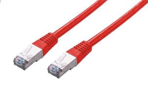 Obrázek C-TECH kabel patchcord Cat5e, FTP, červený, 0,25m