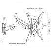 Obrázek Plně polohovatelný držák Tv Fiber Mounts M7C84