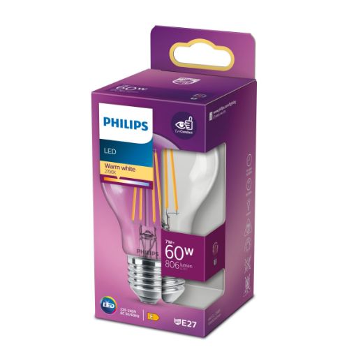 Obrázek PHILIPS žárovka LED classic 60W A60 E27 WW CL ND RFSRT4