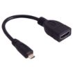 Obrázek PremiumCord Flexi adaptér HDMI Typ A samice - micro HDMI Typ D samec pro ohebné zapojení