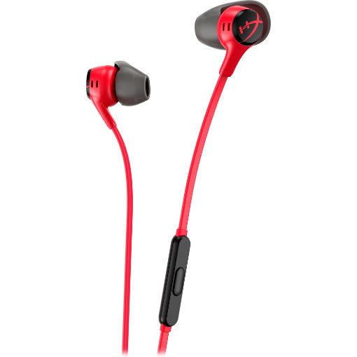 Obrázek HyperX Cloud Earbuds II RED Gaming Earbuds with Mic - Sluchátka pro herní konsole