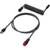 Obrázek HyperX USB-C Coiled Cable Gray-Black - Příslušenství ke klávesnici