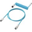 Obrázek HyperX USB-C Coiled Cable Light Blue-White - Příslušenství ke klávesnici