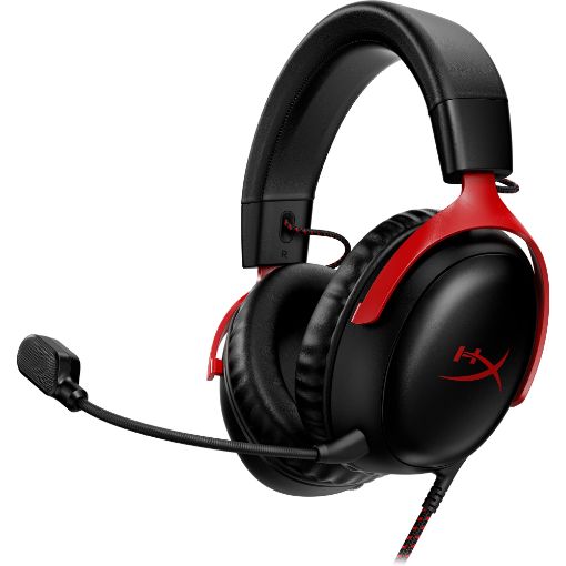 Obrázek HyperX Cloud III BLK/RED GAM HEADSET - Sluchátka k PC