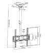 Obrázek Stropní držák na Tv Fiber Mounts M9C43