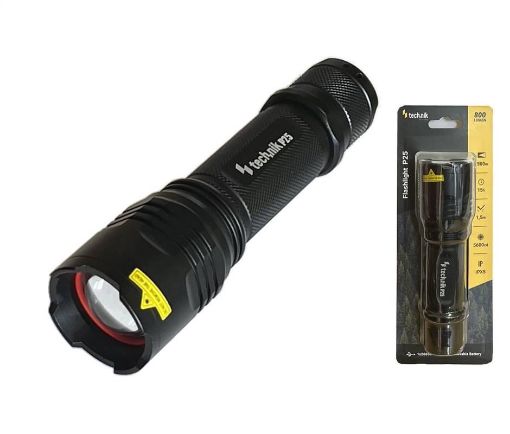 Obrázek Technik Flashlight P25 nabíjecí svítilna 800lm LED kovová ZOOM