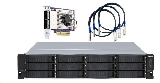 Obrázek QNAP TL-R1200S-RP rozšiřující jednotka QNAP NAS s QXP-1600eS (12xSATA,3xSFF-8088,RP)