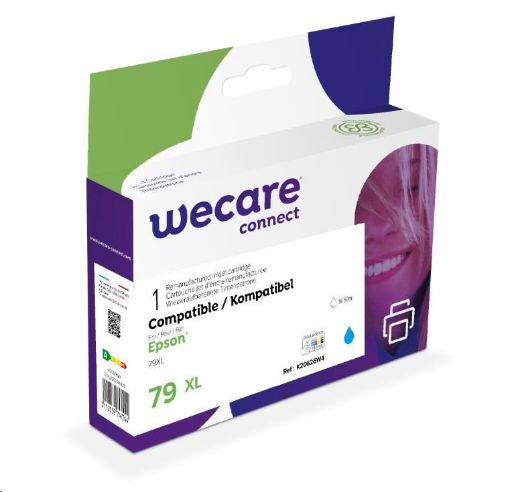 Obrázek WECARE ARMOR cartridge pro Epson WorkForce Pro WF-5110, 5190, 5620, 5690 (C13T79024010), modrá/cyan, 19,5ml, 2000str