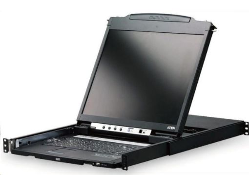 Obrázek ATEN dual rail console, 19" LCD, rack 19", klávesnice, touchpad