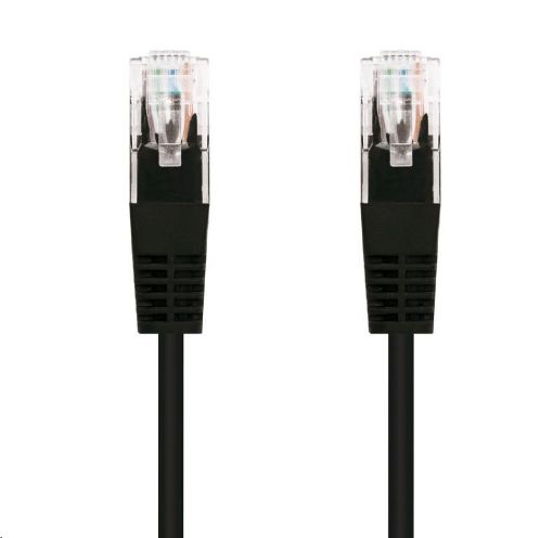 Obrázek C-TECH kabel patchcord Cat5e, UTP, černý, 1m