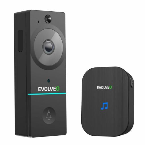 Obrázek EVOLVEO Ringo RELAY - WiFi videozvonek s otevíráním brány + zvonek do zásuvky