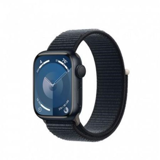 Obrázek APPLE Watch Series 9 GPS 41mm Midnight Aluminium Case with Midnight Sport Loop