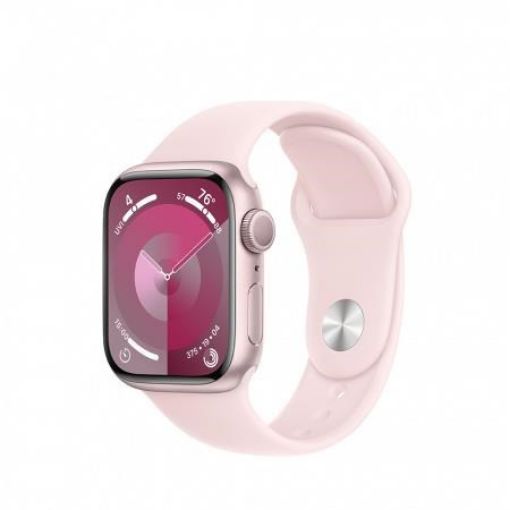 Obrázek APPLE Watch Series 9 GPS 41mm Pink Aluminium Case with Light Pink Sport Band - M/L