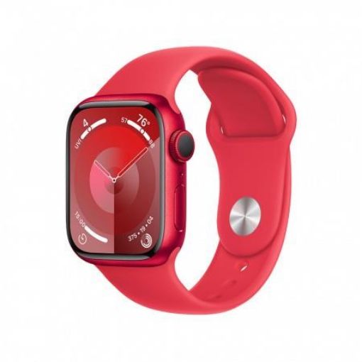 Obrázek APPLE Watch Series 9 GPS 45mm RED Aluminium Case with RED Sport Band - M/L