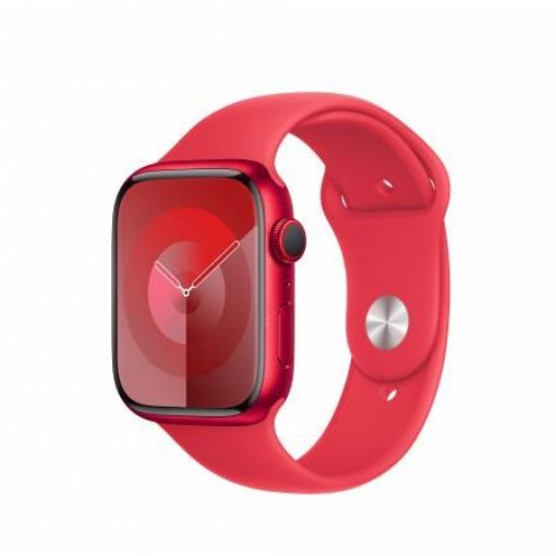 Obrázek APPLE Watch Series 9 GPS + Cellular 41mm (PRODUCT)RED Aluminium Case with (PRODUCT)RED Sport Band - M/L