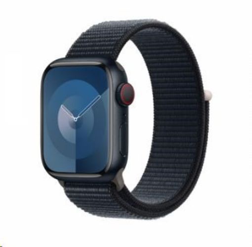 Obrázek APPLE Watch Series 9 GPS + Cellular 41mm Midnight Aluminium Case with Midnight Sport Loop