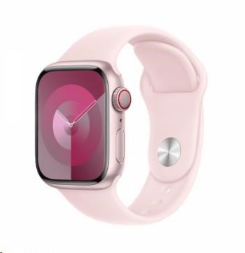 Obrázek APPLE Watch Series 9 GPS + Cellular 41mm Pink Aluminium Case with Light Pink Sport Band - M/L