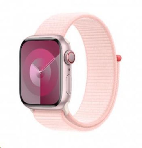 Obrázek APPLE Watch Series 9 GPS + Cellular 41mm Pink Aluminium Case with Light Pink Sport Loop