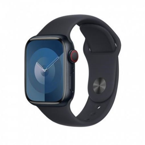 Obrázek APPLE Watch Series 9 GPS + Cellular 45mm Midnight Aluminium Case with Midnight Sport Band - M/L