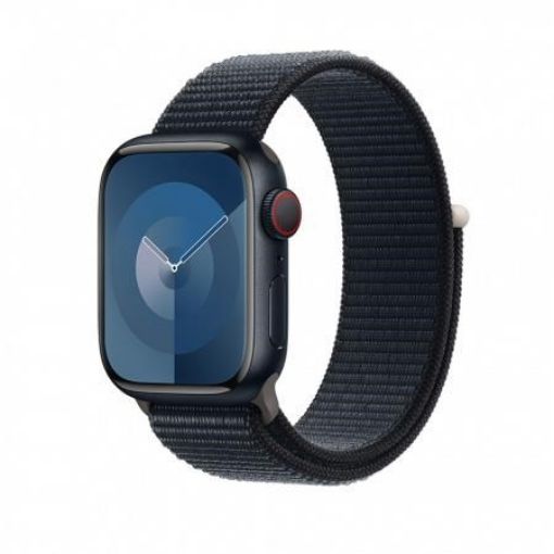 Obrázek APPLE Watch Series 9 GPS + Cellular 45mm Midnight Aluminium Case with Midnight Sport Loop