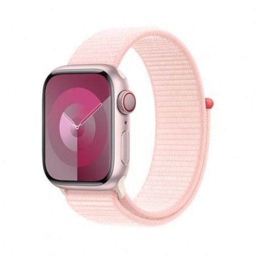 Obrázek APPLE Watch Series 9 GPS + Cellular 45mm Pink Aluminium Case with Light Pink Sport Loop