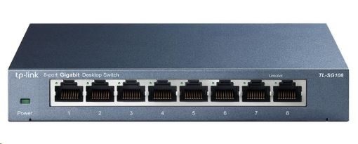 Obrázek TP-Link switch TL-SG108 (8xGbE, fanless)