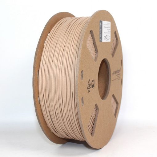 Obrázek GEMBIRD Tisková struna (filament) PLA, 1,75mm, 1kg, přírodní dřevo