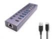 Obrázek i-tec USB 3.0/USB-C nabíjecí HUB 9port LAN + Power Adapter 60 W