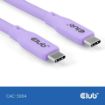 Obrázek Club3D Kabel USB-C 4.0, 20Gbps, 4K60Hz, PD 240W, 2m, fialová