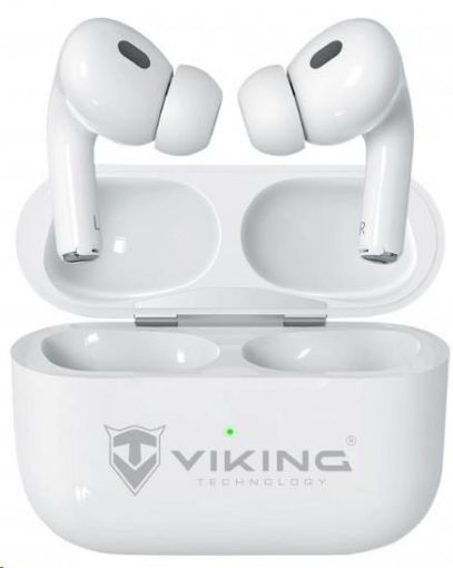 Obrázek Viking bluetooth sluchátka s mikrofonem VPRORT, bílá