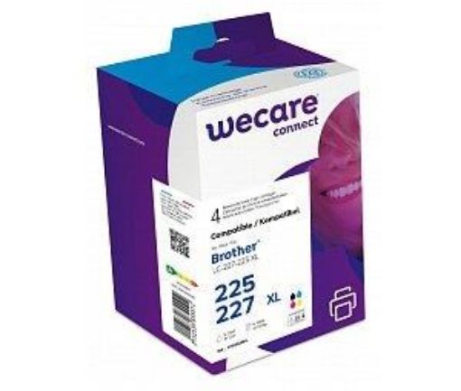 Obrázek WECARE ARMOR cartridge pro BROTHER MFC-J4420DW, MFC-J4620DW (LC227/225XL CMYK) černá/black+C+M+Y 27ml/3x13ml