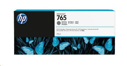Obrázek HP 765 Dark Grey DJ Ink Cart, 775 ml, F9J54A