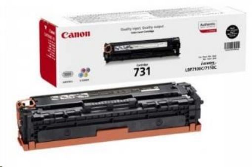 Obrázek Canon TONER  CRG-731BK černá pro i-SENSYS LBP7100Cn, LBP7110Cw, MF623Cn, MF628Cw, MF8230Cn, MF8280Cw (1400 str.)