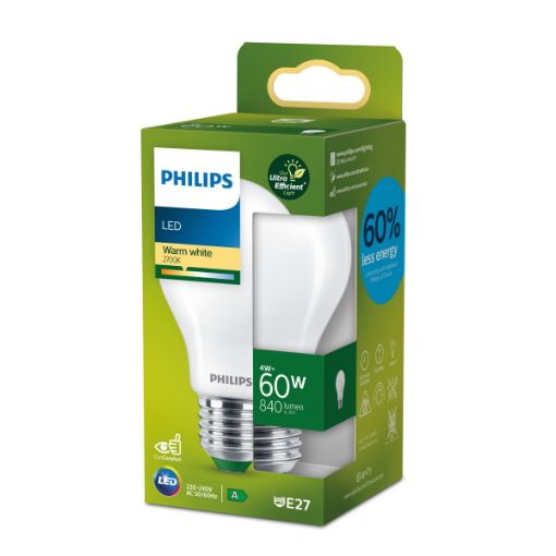 Obrázek PHILIPS žárovka LED CLA 60W A60 E27 2700K FR UE SRT4