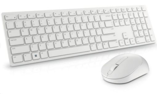 Obrázek DELL Pro Wireless Keyboard and Mouse - KM5221W - Czech/Slovak (QWERTZ) - White