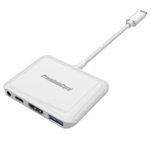 Obrázek PremiumCord Převodník USB-C na HDMI2.0+USB3.0+Audio+PD (pro iPad Pro)