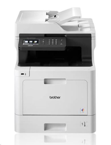 Obrázek BROTHER multifunkce color laserová DCP-L8410CDW  - A4, 31ppm 512MB 2400x600 PCL LAN USB WiFi 250l 50ADF, DUPLEX