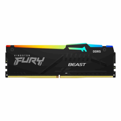 Obrázek KINGSTON DIMM DDR5 8GB 5200MT/s CL40 FURY Beast Černá RGB