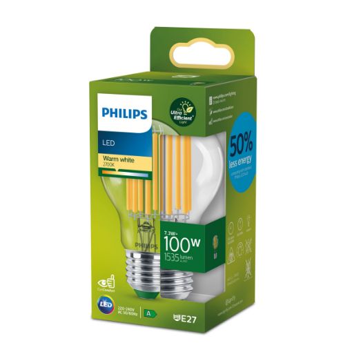 Obrázek PHILIPS žárovka LED CLA 100WA60 E27 2700K CL UE SRT4