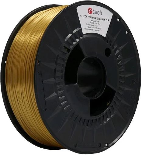 Obrázek C-TECH Tisková struna (filament) PREMIUM LINE, Silk PLA, mosaz, 1,75mm, 1kg