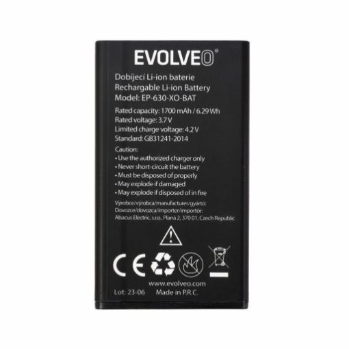 Obrázek EVOLVEO originální baterie 1700 mAh pro EasyPhone XO