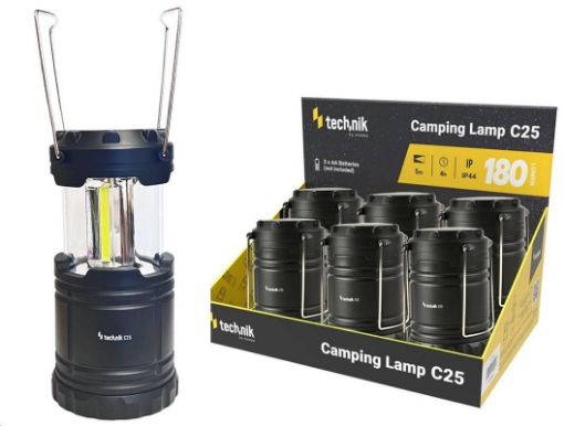 Obrázek Technik Camping lamp C25 kempingová lampa 3xAA 180lm LED COB