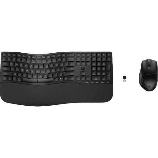 Obrázek HP 680 Comfort Dual-Mode Keyboard and Mouse Combo - bezdrátový set ergonomické klávesnice a myši