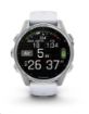 Obrázek Garmin fenix® 8 – 43 mm, AMOLED, Silver / Whitestone se silikonovým řemínkem.