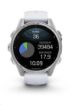 Obrázek Garmin fenix® 8 – 43 mm, AMOLED, Silver / Whitestone se silikonovým řemínkem.