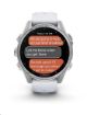 Obrázek Garmin fenix® 8 – 43 mm, AMOLED, Silver / Whitestone se silikonovým řemínkem.