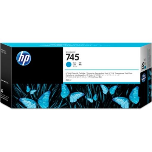 Obrázek HP 745 300-ml Cyan Ink Cartridge