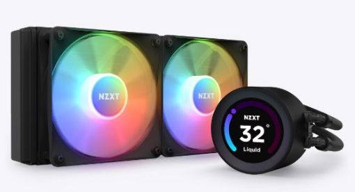 Obrázek NZXT vodní chladič Kraken 240 ELITE RGB / 2x120mm RGB fan / LCD disp. / 6 let